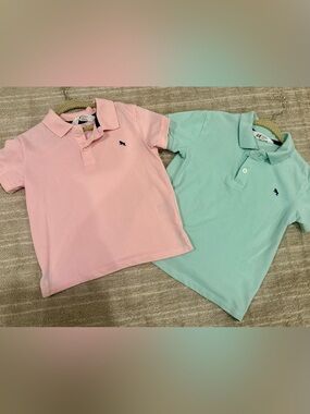 H&M Kids Polo Pack — Pink and Mint Green (Size 6)